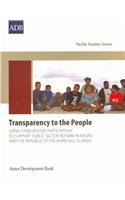 TRANSPARENCY TO THE PEOPLE PACIFIC STUDIES SERIES